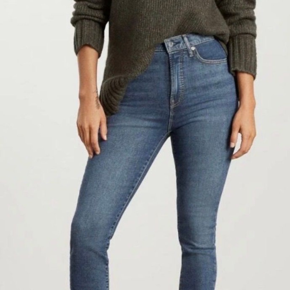Everlane Denim High Rise Skinny Ankle Women's Jeans w/stretch - EUC size 25